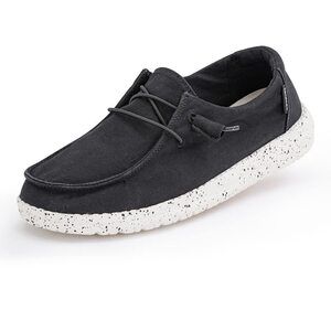 HEY DUDE WOMEN'S WENDY L BLACK SIZE 10 | WOMENS SHOES | WOMENS LACE UP LOAFERS